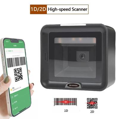 1D 2D Platform Barcode Scanner Desktop Bar Reader Hands-Free Code Scanner Wired USB Scanner QR Code Reader