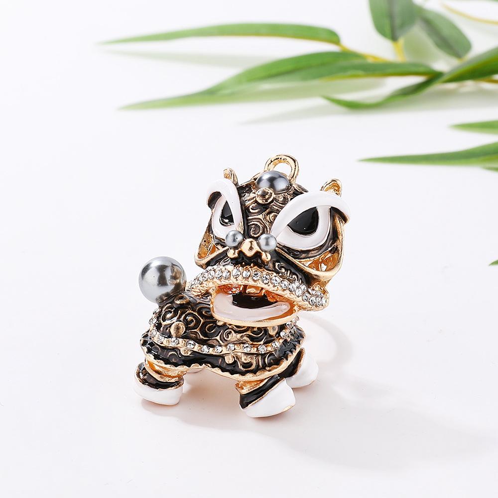 Горный хрусталь Милый Год Зверь Китайский Новый Год Брелок Сумка с Животными оранжевый — фото 7