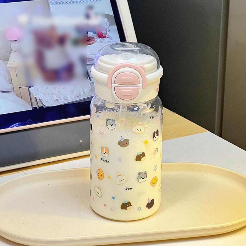 500ml Water Bottle Large Capacity Beverage Bottle Cute Water Cup  Outdoor