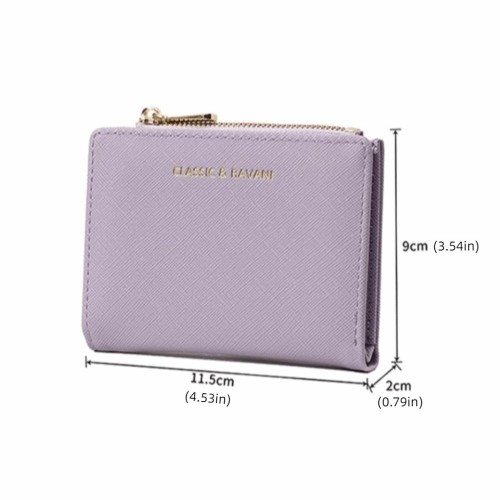 Card Pocket PU Coin Purse Coin Pouch Short Wallet Elegant Card Holders Clutch  Lady Gift