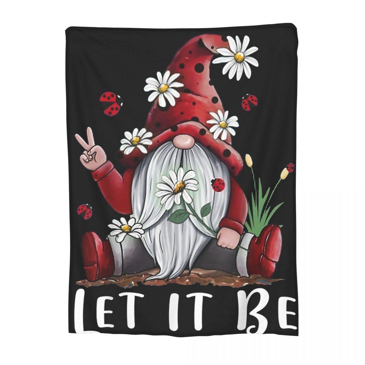 

Just Chilling With My Gnomies Blanket Fleece Sofa Throw Blanket Portable Throw Blankets for Home Bedroom Throws Bedspread Quilt 80x120cm