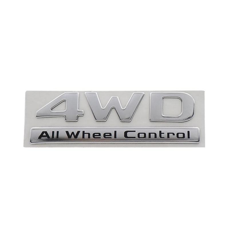 Premium 4WD All Wheel Control For Sport Car Fender trunk Rear Bonnet Nameplate Decal Emblem Badge Sticker