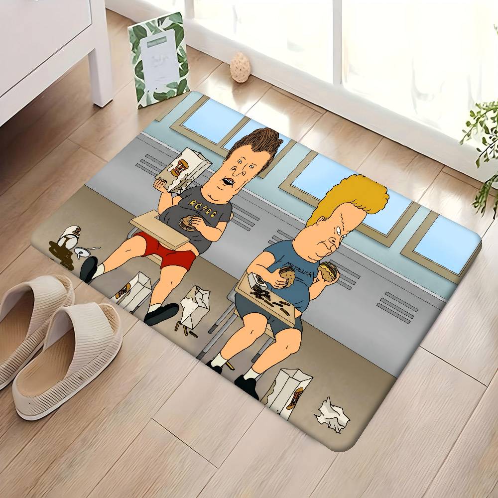 B-Beavis And Butt-Head Mata Kuchenna Pokój Dziecięcy Dekoracja Sypialni Balkon Antypoślizgowy Wycieraczka Salon Alfombra