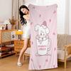 Cute M-Mikko I-Illustrations Anime Beach Towel Colorful Bath Towels For Girl Microfiber Quick Dry Sand Free Beach Yoga