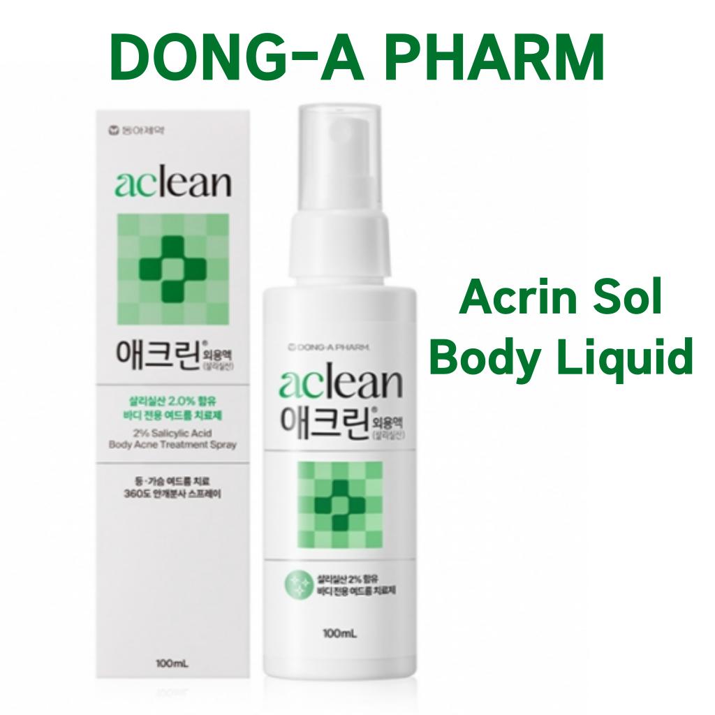 [Dong-A Pharm] Aclean Sol/Средство от акне на лице и теле 100 мл