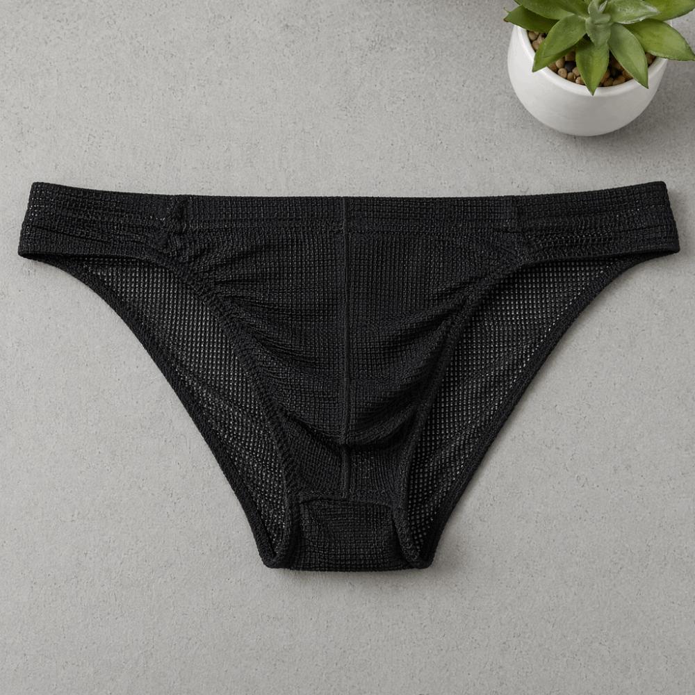 Stretch Men Briefs Low Waist Panties Simple Male Underwear Daily