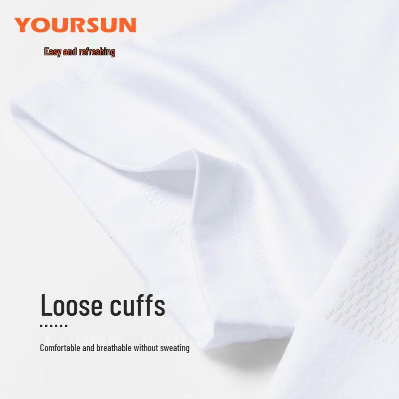 Ersun Men's 100% Cotton Long Sleeve Round Neck Undershirt