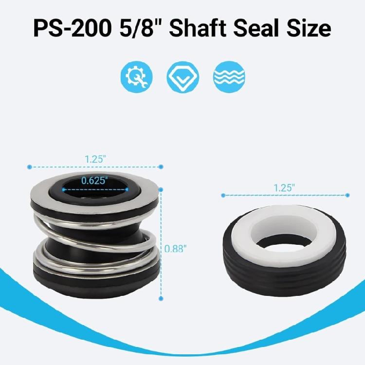 Multipurpose Swimming Pool Pumps Seal Replacement Set Quick Installation Restores Water Pressure And Motor Efficiency
