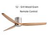 42-60" Modern Whisper-Quiet Villa Hotel Decoration Fan Commercial Ceiling Fan Style Solid Wood Blades Electric Fan