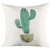Green Plant Cactus Print Cushion Cover Living Room Sofa Decor Home Chair Car Bedroom Decorative Pillowcase Soft Throw Pillows