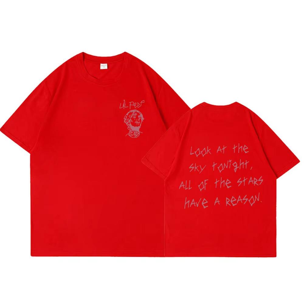 Rapper Lil Peep Tour Concert Graphic T Shirt Unisexs Unisex Fashion Hip Hop Short Sleeve Tshirt Oversized Unisex Cotton Breathable