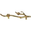Angoily Antique Bronze Door Pull Black Matte Cabinet Handles Leaf Knobs Handle for Furniture