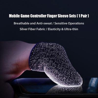 Mobile Game Controller Finger Sleeve Sets Anti Sweat Breathable Full Touch Screen Sensitive Shoot Aim Joysticks Finger