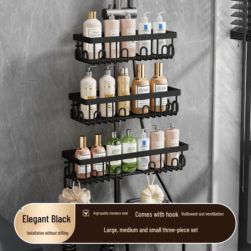 Stainless Steel Bathroom Toilet Storage Rack Shower Room Shelf