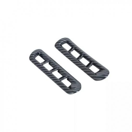 Carbon Fiber Front Upper Air Outlet Cover Trim For Ford Bronco Sport 2024 2025