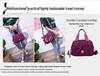 2025 Women's Washed Fabric Crossbody Bag - Casual Korean Style, Single Shoulder Nylon Tote