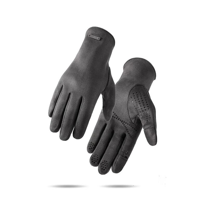 Hengyuanxiang Deerskin Velvet Thermal Winter Gloves