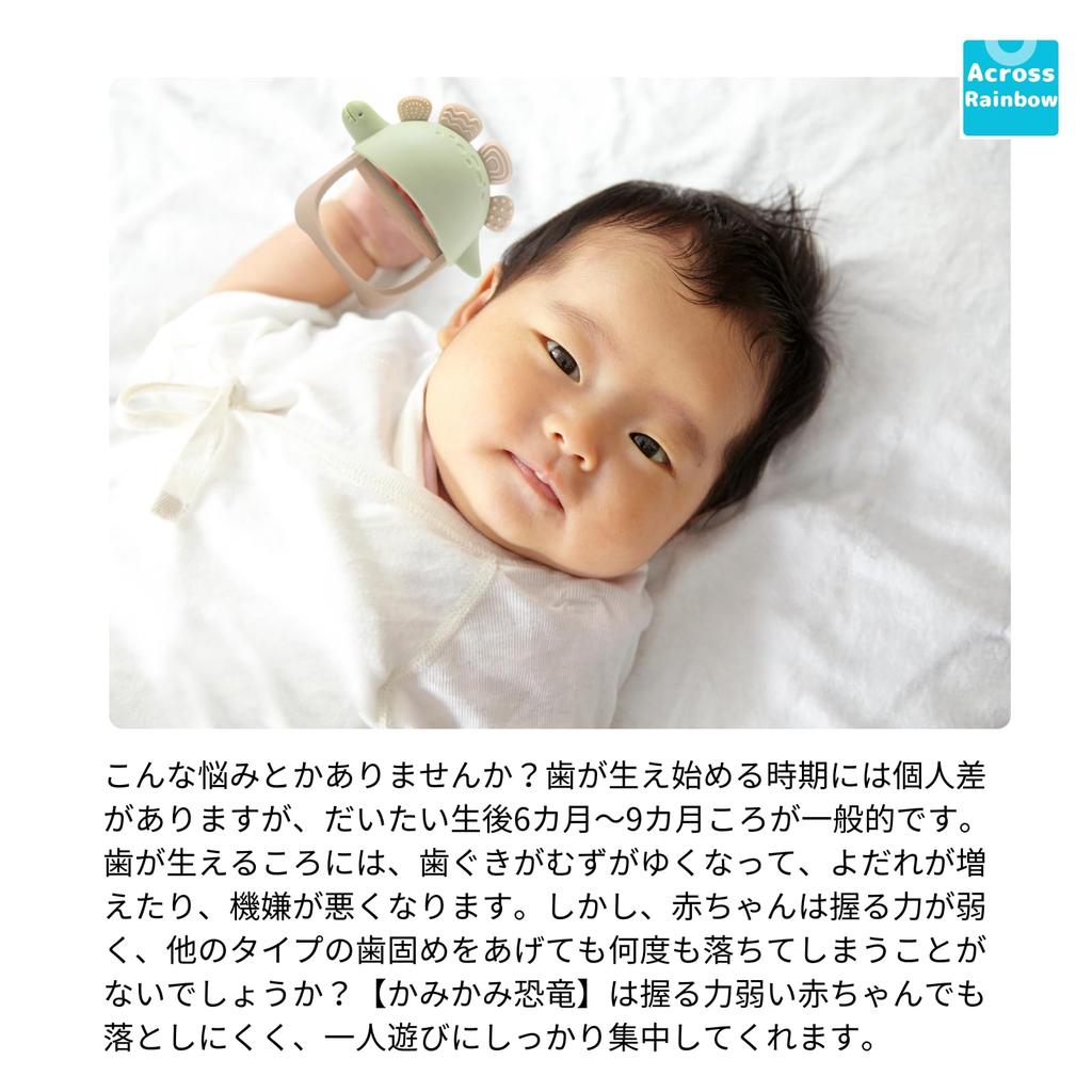 Kousátko Across Rainbow pro palec Věk 30 dnů až 2 Silikon s testovaným materiálem Miminka, Přísavka, Novorozenec, Roky, & Zelkova, Rukojeť, Neupadne,