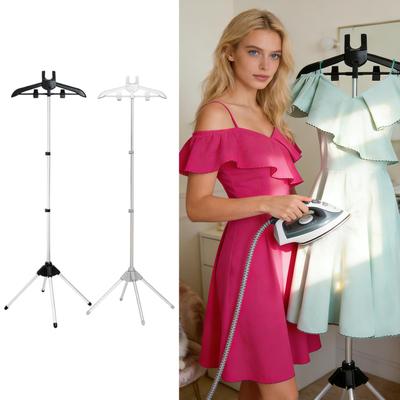 Steamer Hanger Stand Telescopic Garment Steamer Bracket Adjustable Clothes Ironing Rack For Travel Laundry Home Indoor Closet