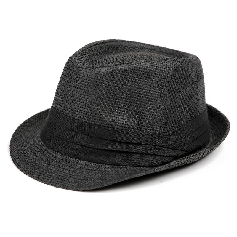 Sun visor summer out travel men straw hat top hat jazz beach hat