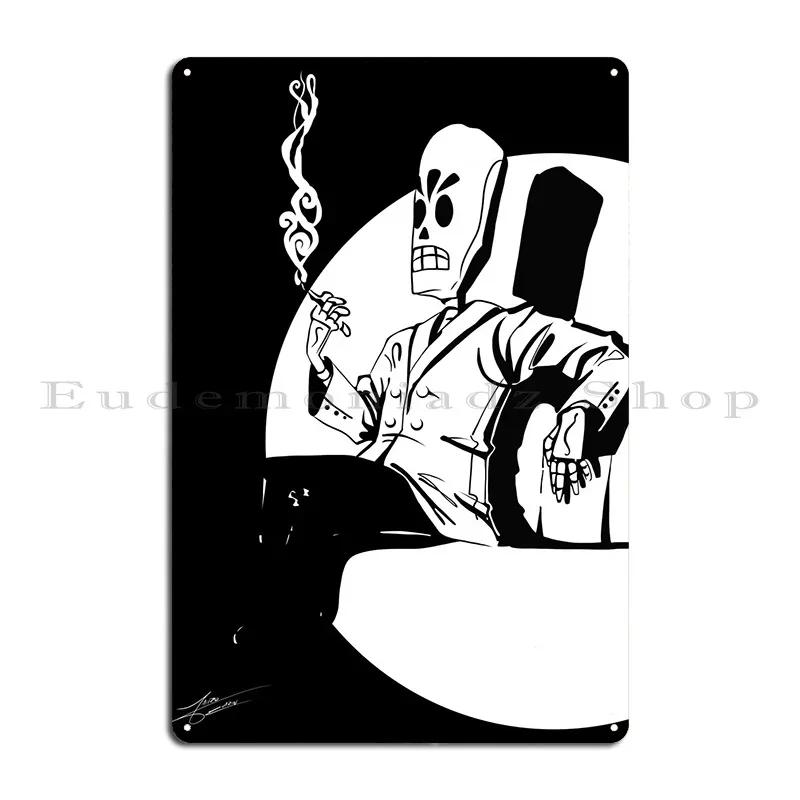 Manuel Calavera Metal Sign Poster Customize Painting Designs Poster Mural Tin Sign Poster 20x30cm(7.8x11.8inch)