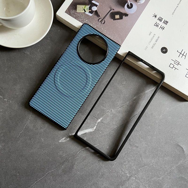 

Чехол для OPPO Find N5, мягкий силиконовый чехол из углеродного волокна, магнитный защитный чехол для Find N5 N3 N2, флип-чехол с полным покрытием For Find N3 светло-синий