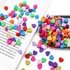 30 ks Love Heart Beads Polymer Clay Distanční korálky pro výrobu šperků Náhrdelník DIY