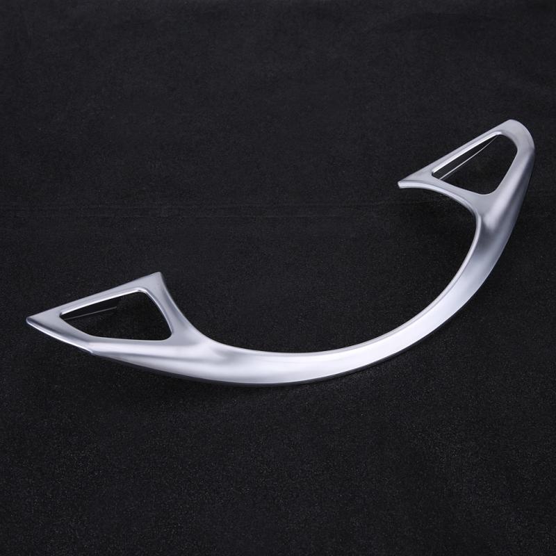 Auto Lenkrad Rahmen Trim Dekorative Aufkleber Silber Chrom für Mercedes Benz E W213 C W205 GLC X253 Auto
