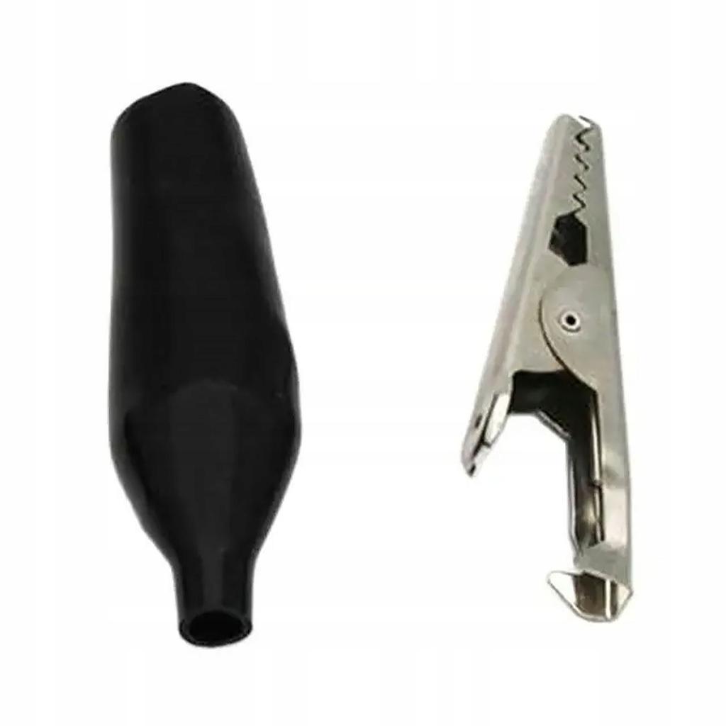 Rosfix Krokodylek Izolowany 2szt – Prąd Maksymalny 5A | Czarny i Czerwony | Bezpieczne Połączenia w Elektronice