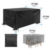 Garden Furniture Cover Waterproof Windproof Anti-UV Heavy Duty Rip Proof 111D Oxford Patio Table Chair Sofa Furniture Protector