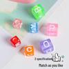 Acrylic Letter Beads for DIY Jewelry: Colorful Crafting Accessories for Keyrings, Bracelets, and More