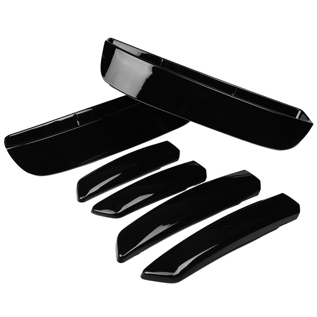 6Pcs Black ABS Plastic Front Fog Lamp Cover Trim for Discovery 5 2017‑2018