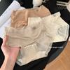 Female Spring and Summer Camellia Ice Silk Speed Dry No Trace 10A Antibacterial Extended Crotch Waist Underwear