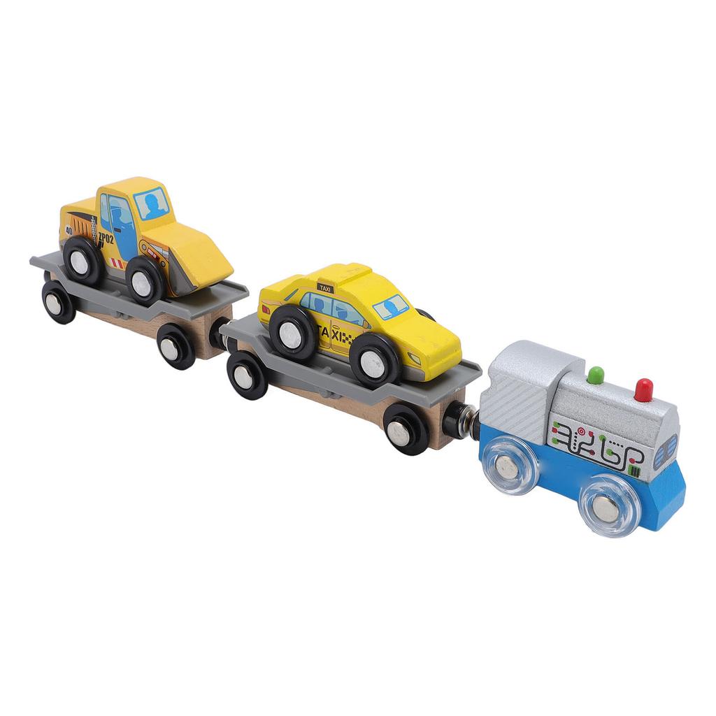 5pcs Children Wooden Track Train Accessories Multifunctional Scene Combination Track Train Toy for K