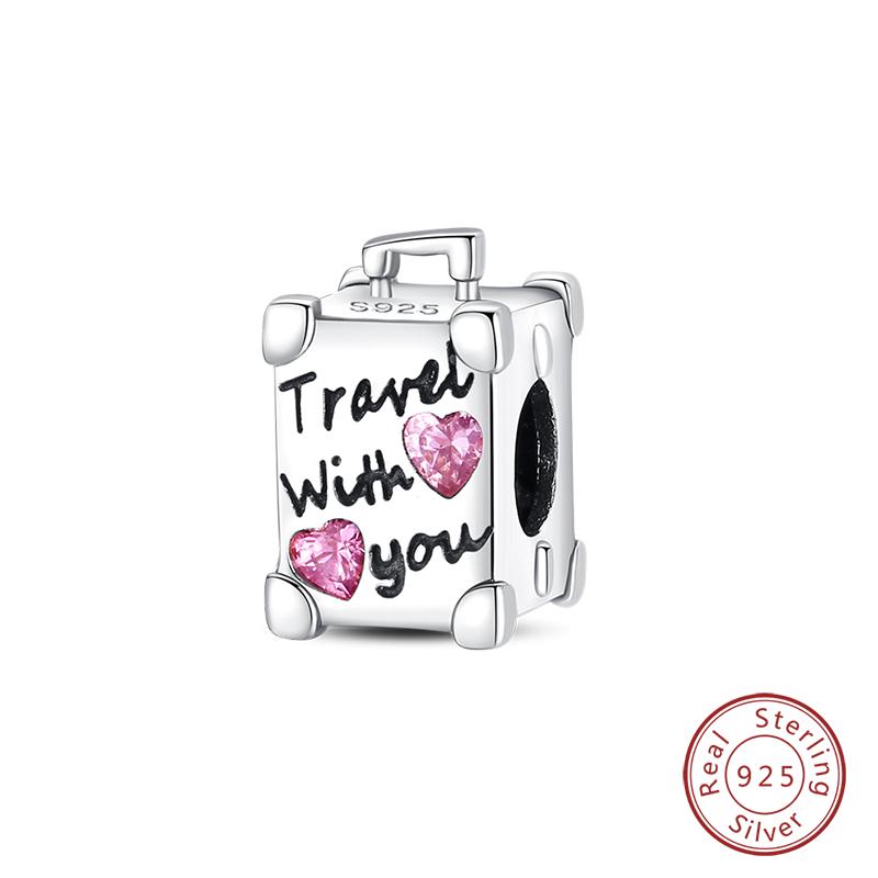 Fashion Copper Travel Aircraft Series Charms Beads Fit Qikaola Original Bracelets Diy Anniversary Jewelry For Women