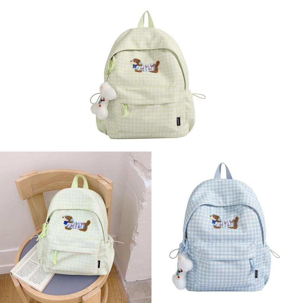 Double River Girl School Backpack With Nylon Material For Students And Casual Use