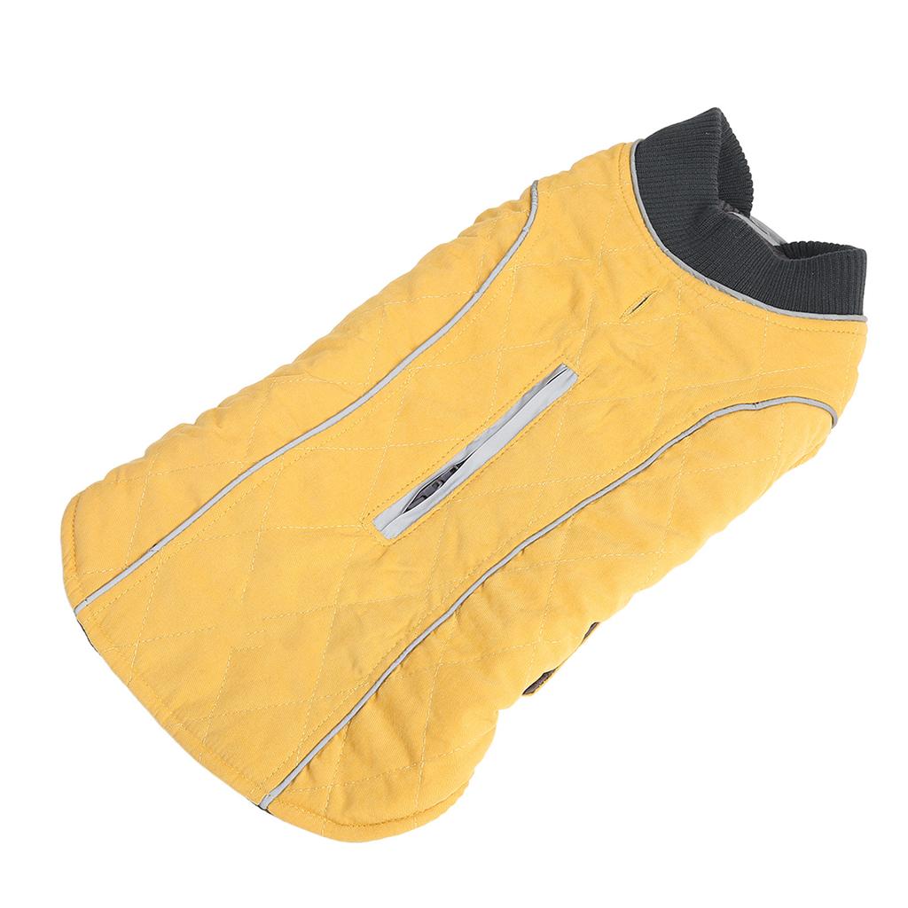 Dog Winter Coat Retro Thickening Warm Pet Winter Reflective Vest for Medium Large Dogs