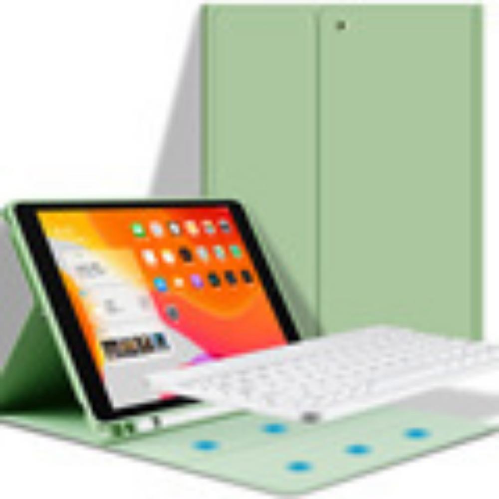 Bluetooth Keyboard Case for iPad 10 2024 Pro 11 Air 6 Premium Leather Cover with Wireless Typing