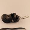 Mini Slipper Pendant: Cute Whale Hole Shoes Keychain for Couples