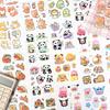 Cute Waterproof Cartoon Stickers for Kids - Die-Cut Decorations for Water Bottles and Journals