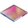 Yousheng Mini Iridescent Acrylic Squares, Translucent Rainbow Acrylic Pieces, 2cm 3cm Holographic Acrylic Tiles for DIY Crafts, Mosaic Art, Light And