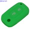Jingyuqin 2 Buttons Remote Silicone Flip Folding Car Key Case Cover Proctored For Renault For Lada Modus Clio Megane Kangoo