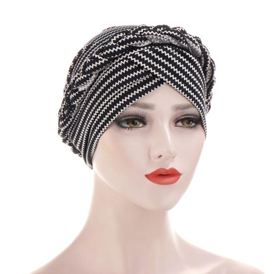 Elastic Women Tie Dye Braid Muslim Turban Hat Hijab Cap Hair Scarf Headwear