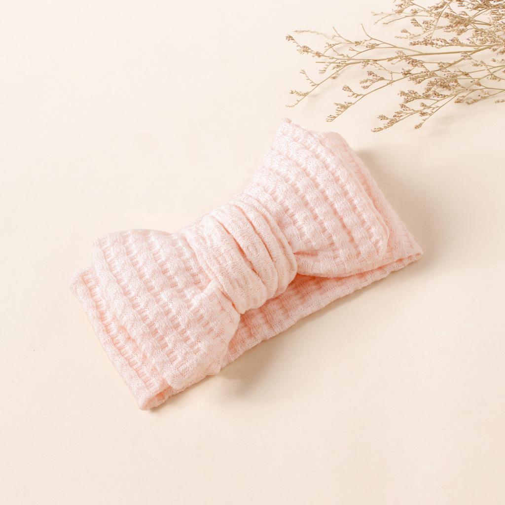 1pcs Winter Hot Sale Large Bow Soft Headband For Baby Girls Fashion Dual-layers Bow Knitted Hair Accessoreis Infant Turban 0-2Y