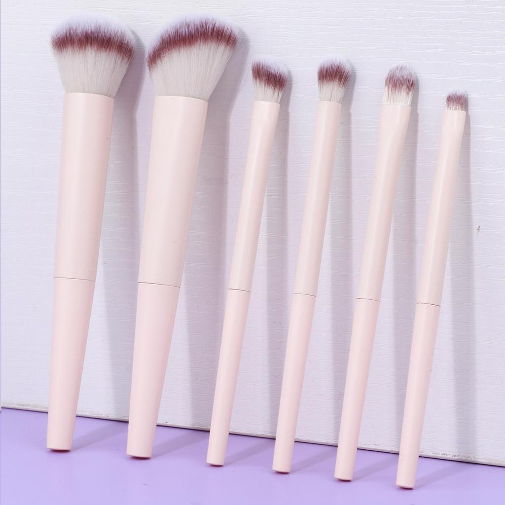 6/12 Makeup Brush Set Makeup Brush, Eye Brush Foundation Brush Artificial Bionic Fiber Hair Beauty Tool
