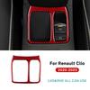 Do Renault Clio 5 2020-2025 Samochodowa Elektroniczna Pokrywa Hamulca Postojowego Naklejka Wykończeniowa z Prawdziwego Miękkiego Włókna Węglowego Akcesoria Wnętrza LHD RHD