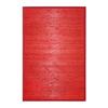 Living Room Rug In Bamboo Wide Slats Red Edging 160x230