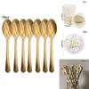 Elegantes Gold gepunktetes Stamping Happy Birthday Party Deko Zubehör Einweggeschirr Set