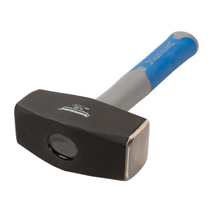 Maillet manche en fibres de verre - 1,8 kg silverline - tête robuste en acier trempé