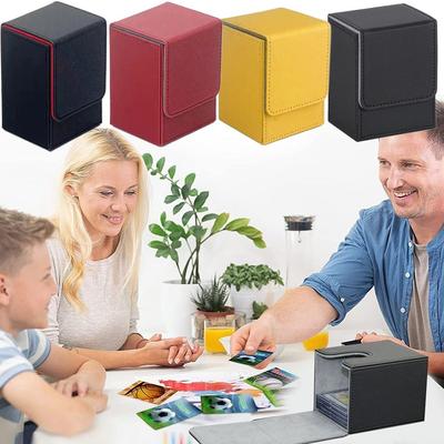 PU Game MTG Trading Card Holder Organizer Storage Card Deck Case Collectible Game Protectors Storage Box Women Men